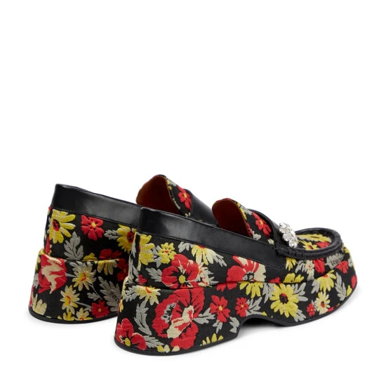 Ganni Retro Jewel Flatform Loafers - Image 2