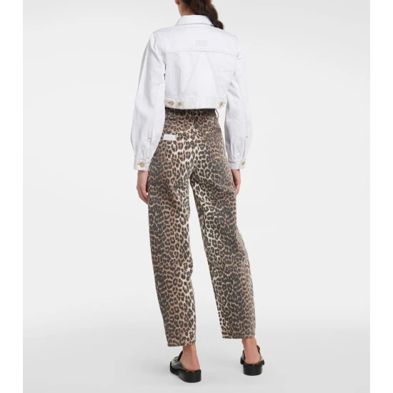 Ganni Cropped Denim Jacket - Image 2