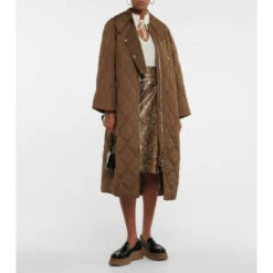 Ganni Oversized Quilted Coat