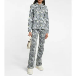 Ganni Printed Denim Shirt