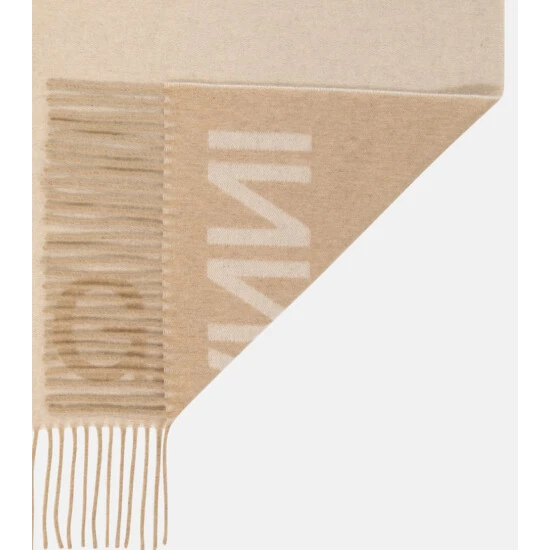 Ganni Fringed Wool Scarf - Image 3