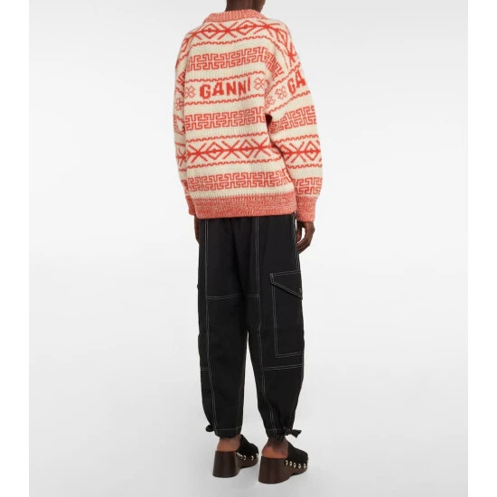 Ganni Jacquard Wool Sweater - Image 2