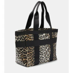 Ganni Leopard-print Canvas Tote Bag -Ganni Shop unnamed file 93