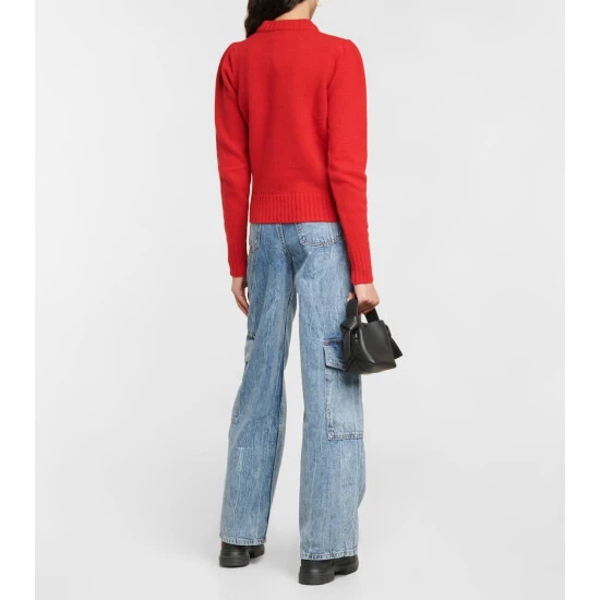 Ganni Jacquard Wool-blend Sweater - Image 2