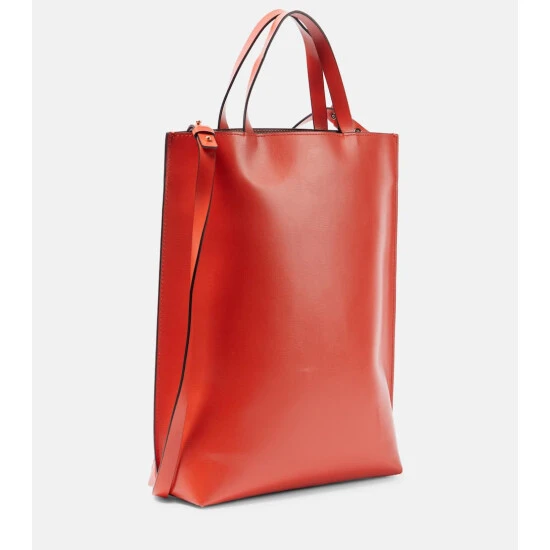 Ganni Medium Leather Tote Bag - Image 3