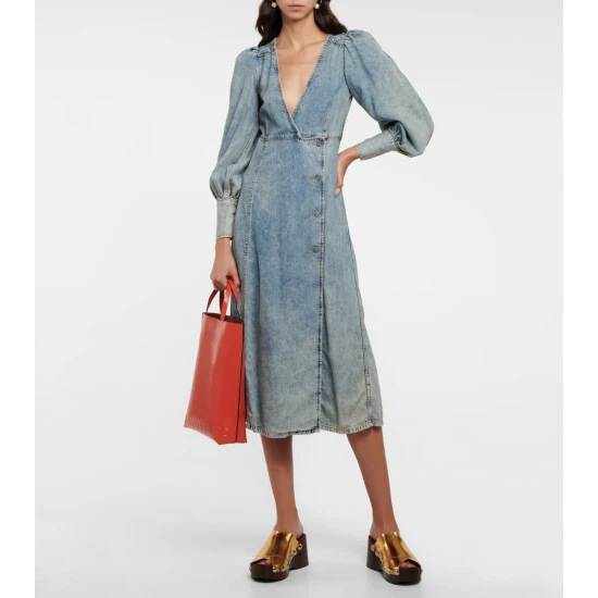 Ganni Medium Leather Tote Bag - Image 4