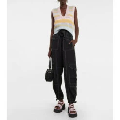 Ganni Logo Intarsia Sweater Vest