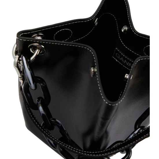 Ganni Diamond Leather Shoulder Bag - Image 2