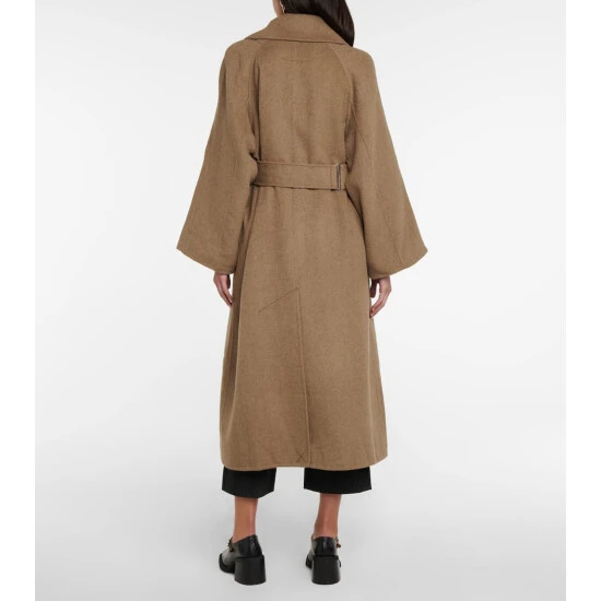 Ganni Wool-blend Wrap Coat - Image 2