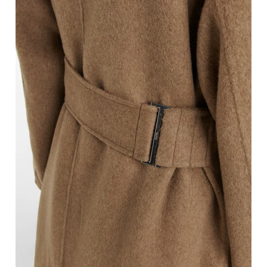 Ganni Wool-blend Wrap Coat - Image 5
